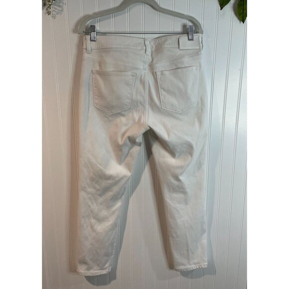 Lauren Ralph Lauren Womens White Premier Straight Cropped Jeans Size 8 - Picture 2 of 14